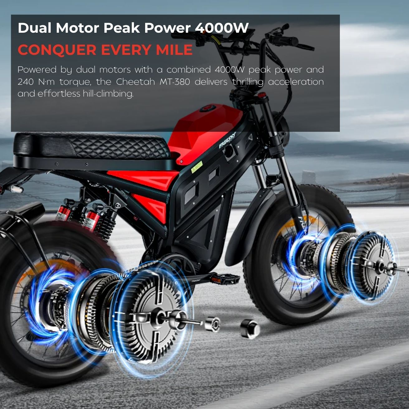 Cheetah Moto MT380-Dual Motors Mountain Electric Bike-2026