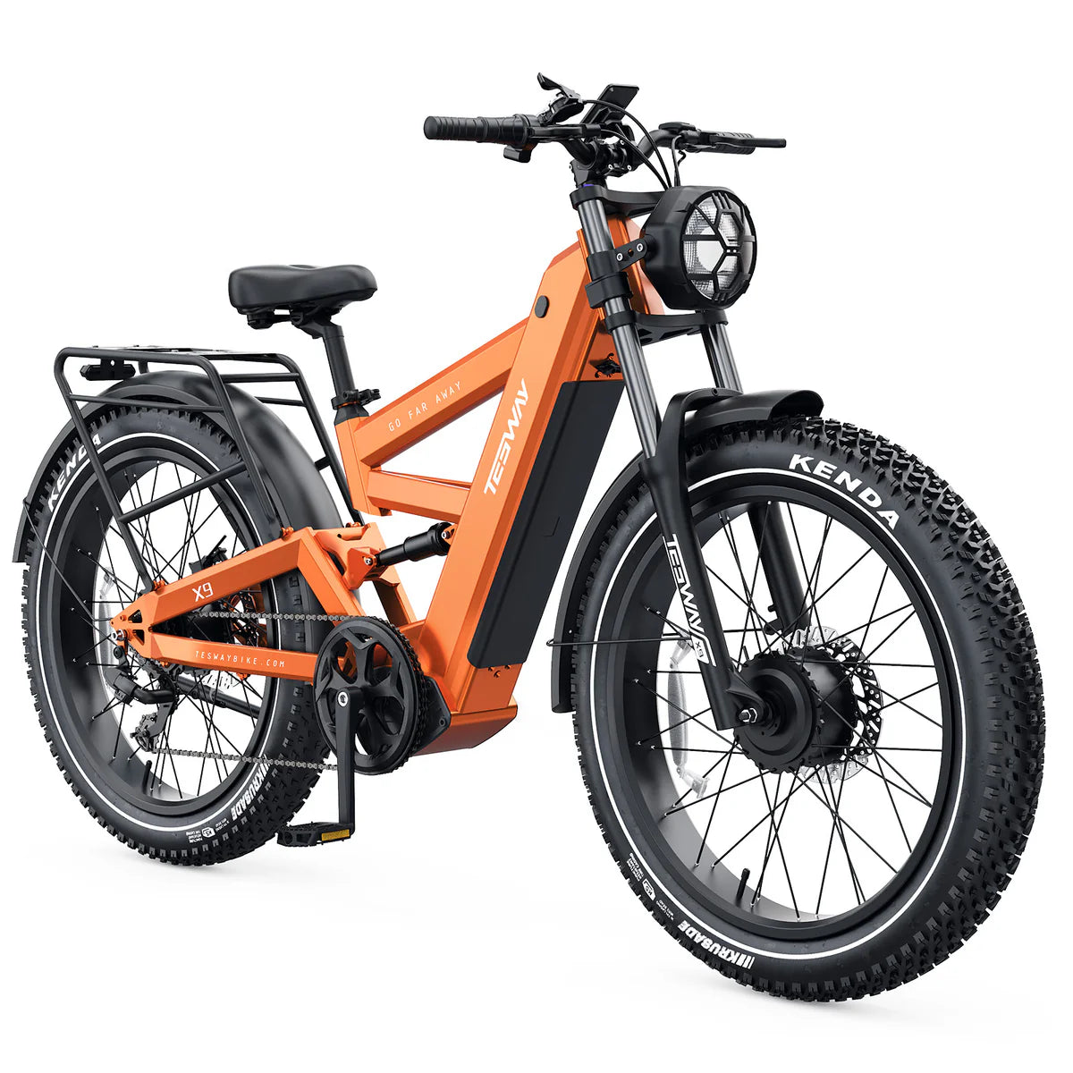 TESWAY X9 Ultra 60V Dual Motor Electric Mountain Bike - 4000W Peak Power -2026 Model