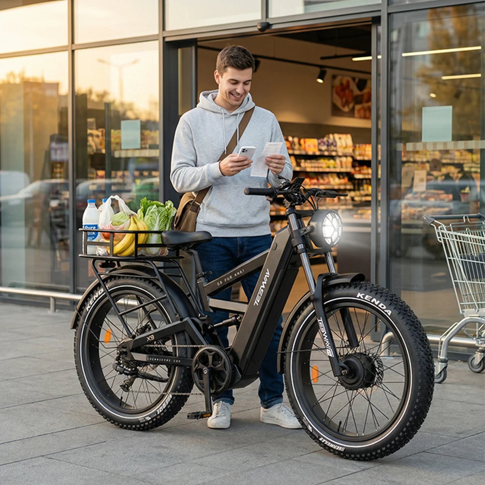 TESWAY X9 Ultra 60V Dual Motor Electric Mountain Bike - 4000W Peak Power -2026 Model