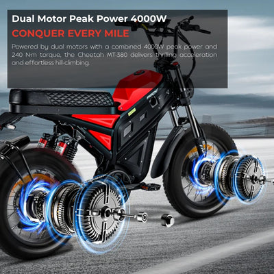 Cheetah Moto MT380-Dual Motors Mountain Electric Bike-2026