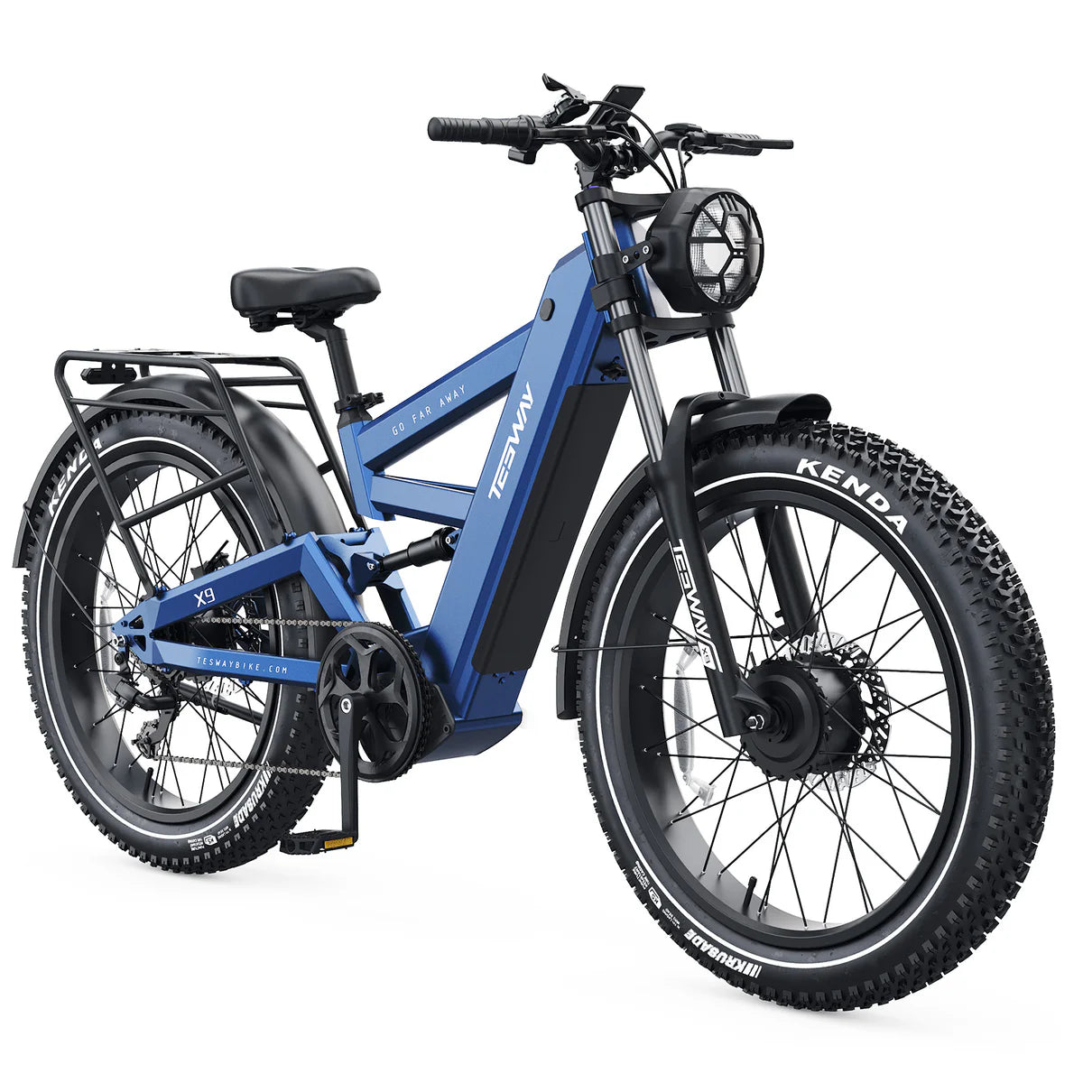 TESWAY X9 Ultra 60V Dual Motor Electric Mountain Bike - 4000W Peak Power -2026 Model