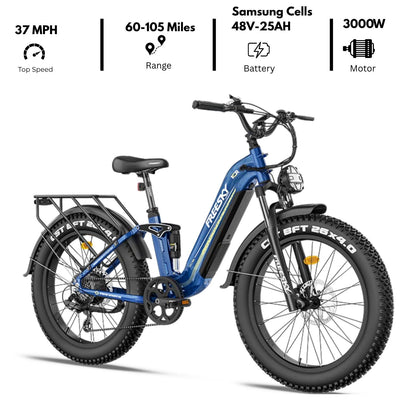 Wild Cat Ultra High Power Daily Commuter Step Thru Electric Bike 2026