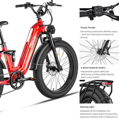 Wild Cat Ultra High Power Daily Commuter Step Thru Electric Bike 2026