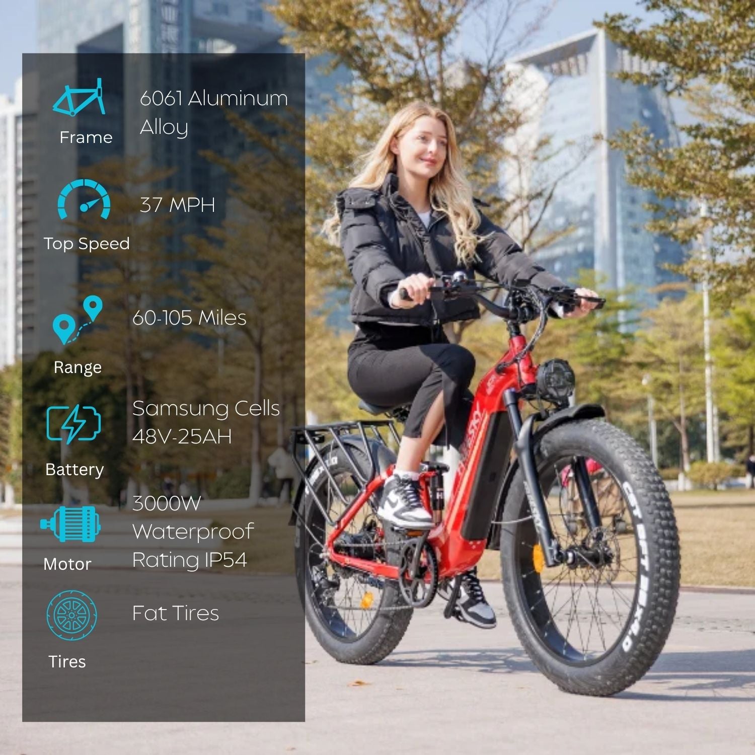 Wild Cat Ultra High Power Daily Commuter Step Thru Electric Bike 2026
